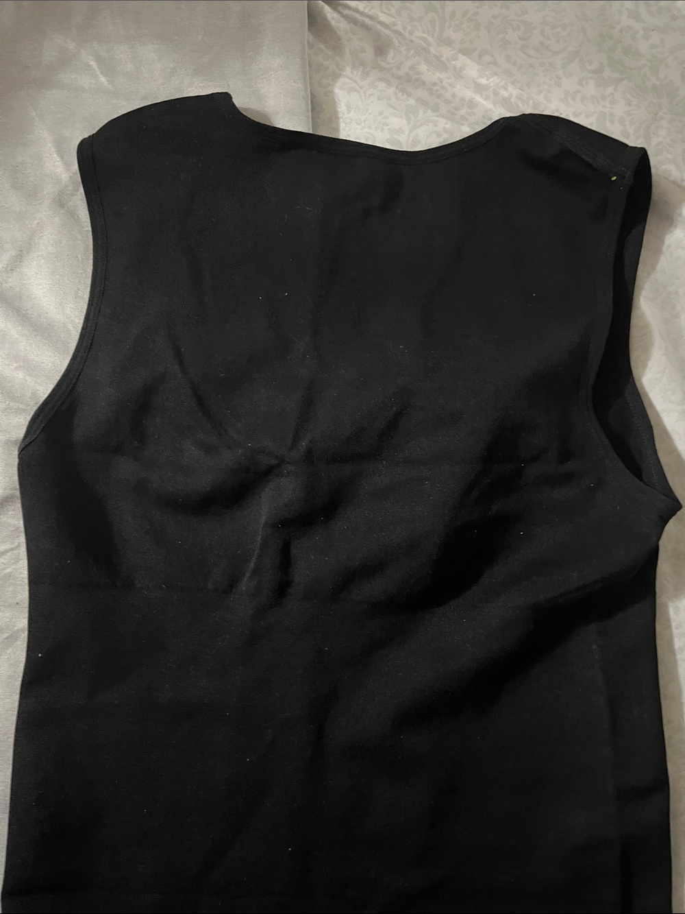 DKNY Black Square-Neck Ribbed Shape wear Tank Top - Picture 6 of 6